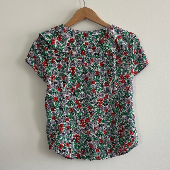 Anthropologie Maeve Austen Collared Button Down Floral Blouse - Picture 6 of 9